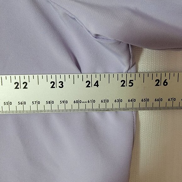 K C Studio Womens Lab/Scrub Jacket Sz.18W Front Zip Lavender Zip Pockets - Picture 9 of 14